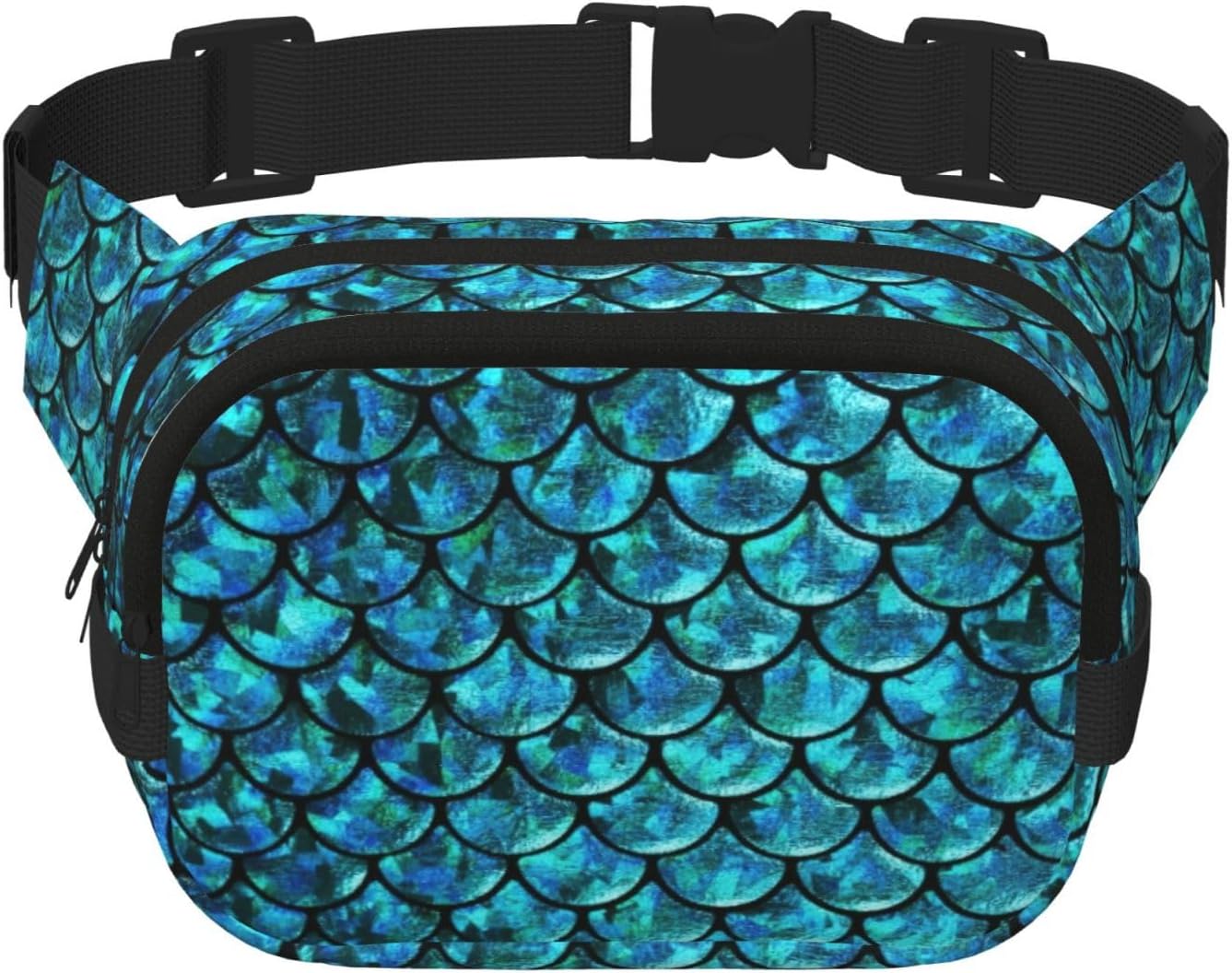 Fish Scale. Fanny Pack Belt Bag For Women And Men, Fashionable Waist Pack For Traveling, Hiking