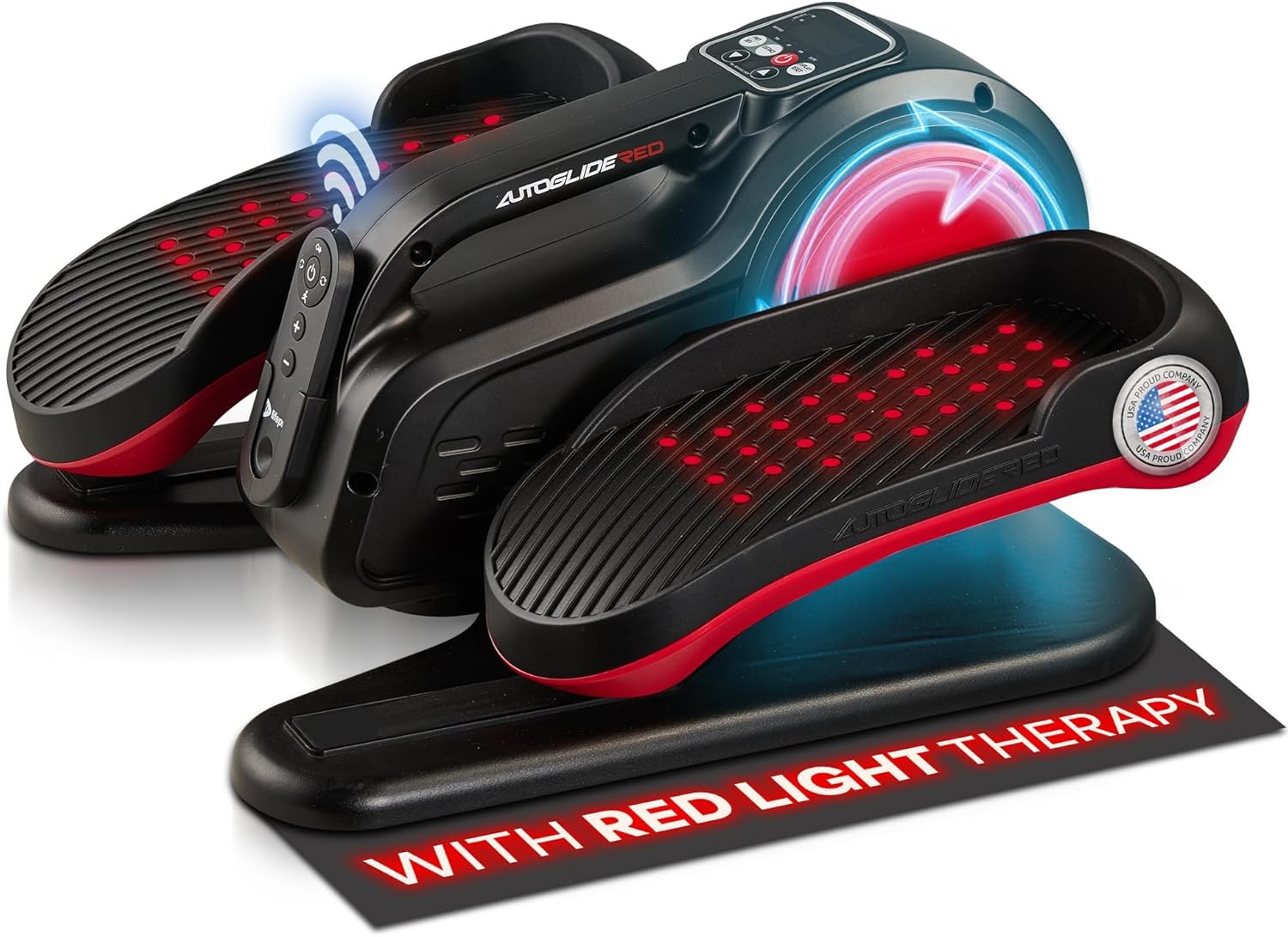 Lifepro AutoGlide Under Desk Elliptical Exercise Machine – Quiet Elliptical Machine for Home or Office – Portable Leg Exerciser While Sitting – Seated Pedal Exerciser for Seniors & Adults