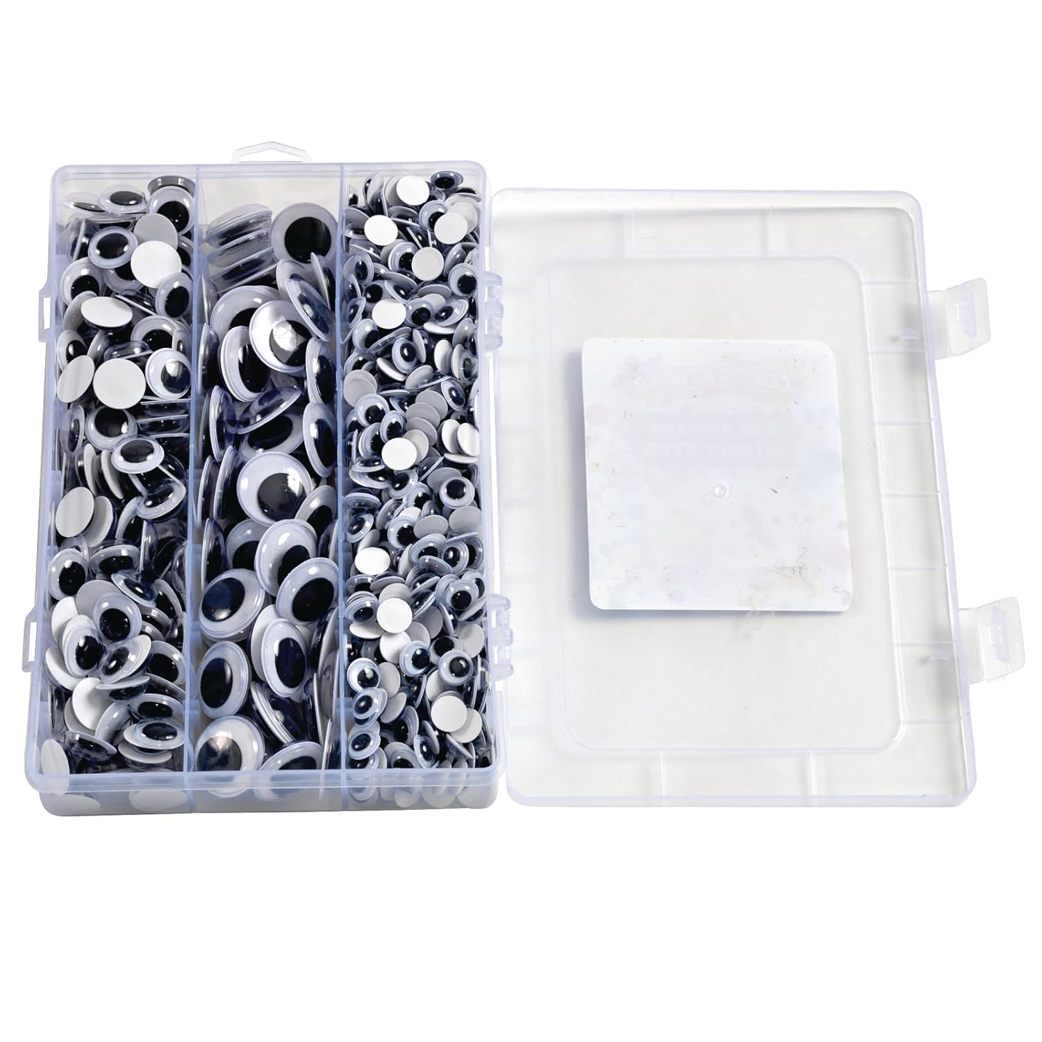 Colorations Self-Adhesive Wiggly Eyes in Tray 875 Pieces