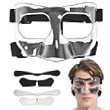 Nose Guard for Broken Nose Adjustable Basketball Baseball Softball Face Guards Face Shield Masks for Adults and Teenagers Sports Training Nose Guard Protects Nose and Face from Injury