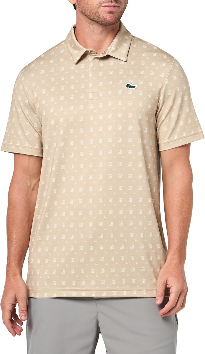 Polo de golf Lacoste de corte regular con protección UV para hombre