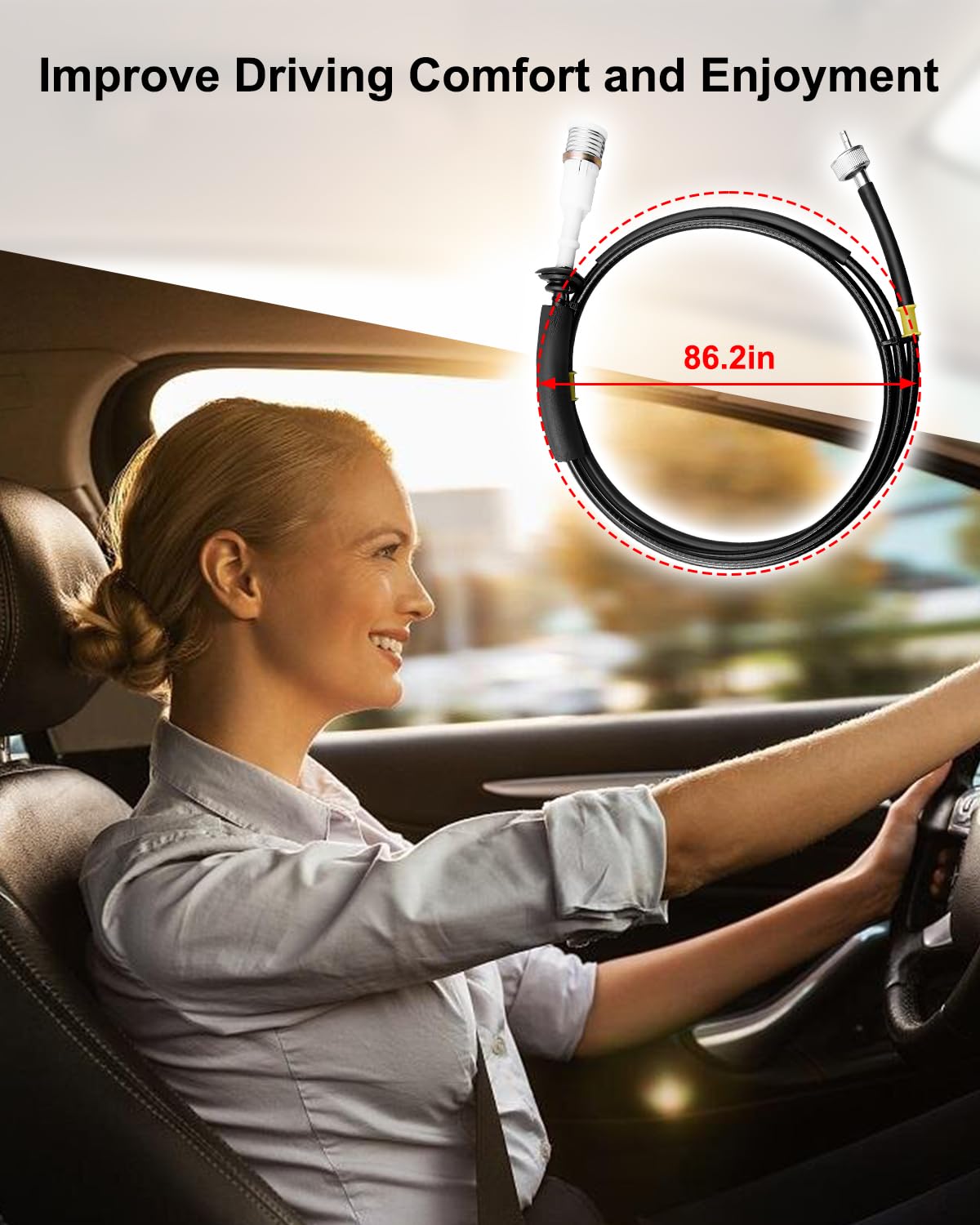 Speedometer Cable Fit for Toyota Tacoma 1995 1996 1997 1998, Drive Cable Replace 83710-35150 8371035150