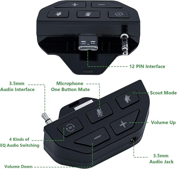 Mcbazel 4 Port USB Hub for Xbox Series X and S, USB 2.0 Extender, Black