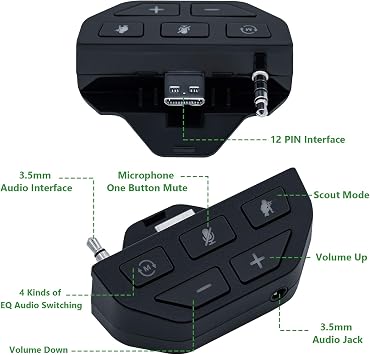 Mcbazel 4 Port USB Hub for Xbox Series X and S, USB 2.0 Extender, Black