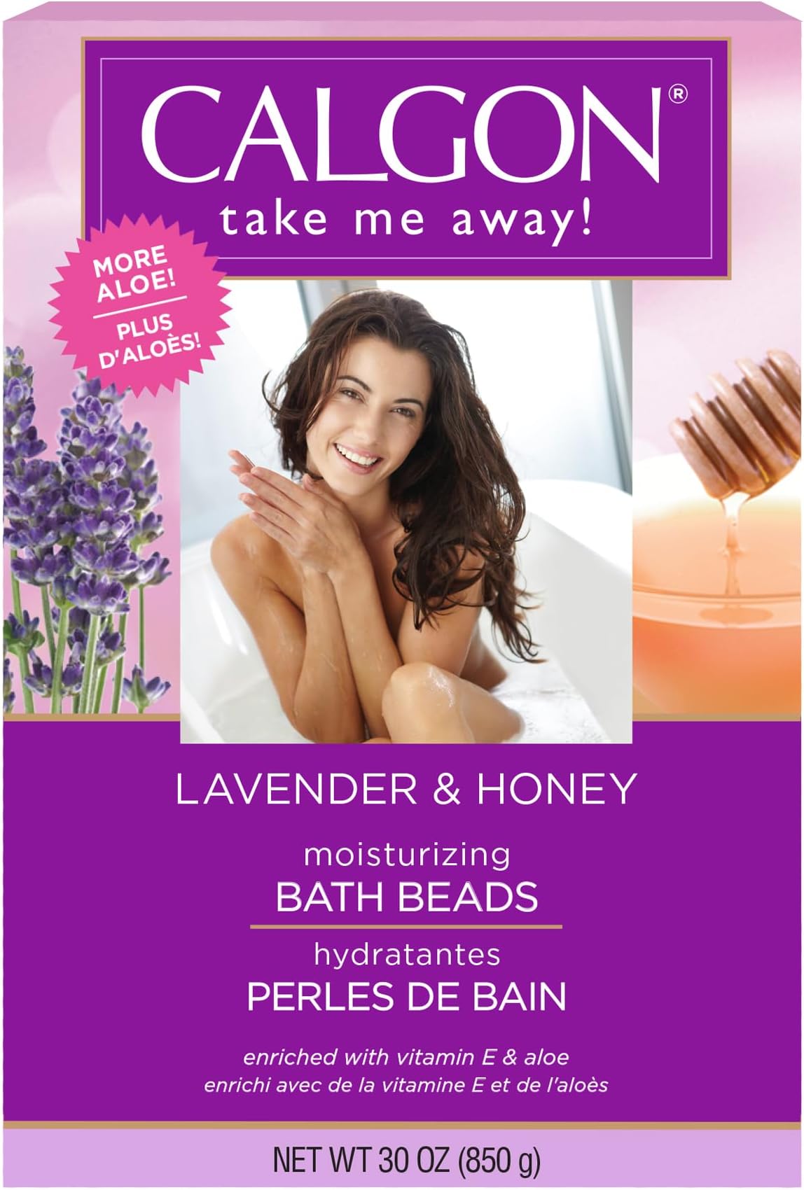 Ultra-Moisturizing Bath Beads (Lavender and Honey, 30-Ounce)