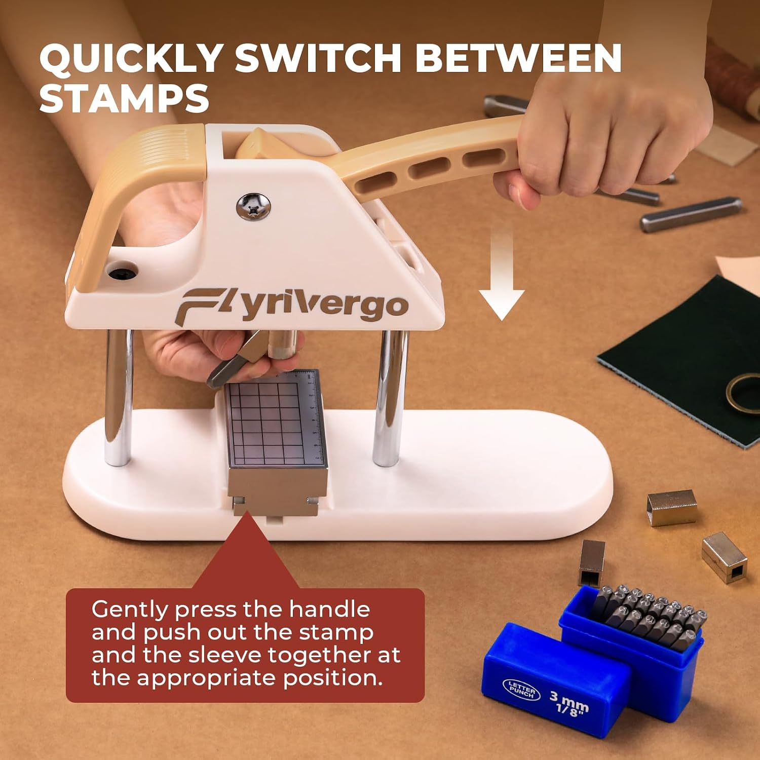 Flyrivergo Metal Stamping Kit, Jewelry Press Kit