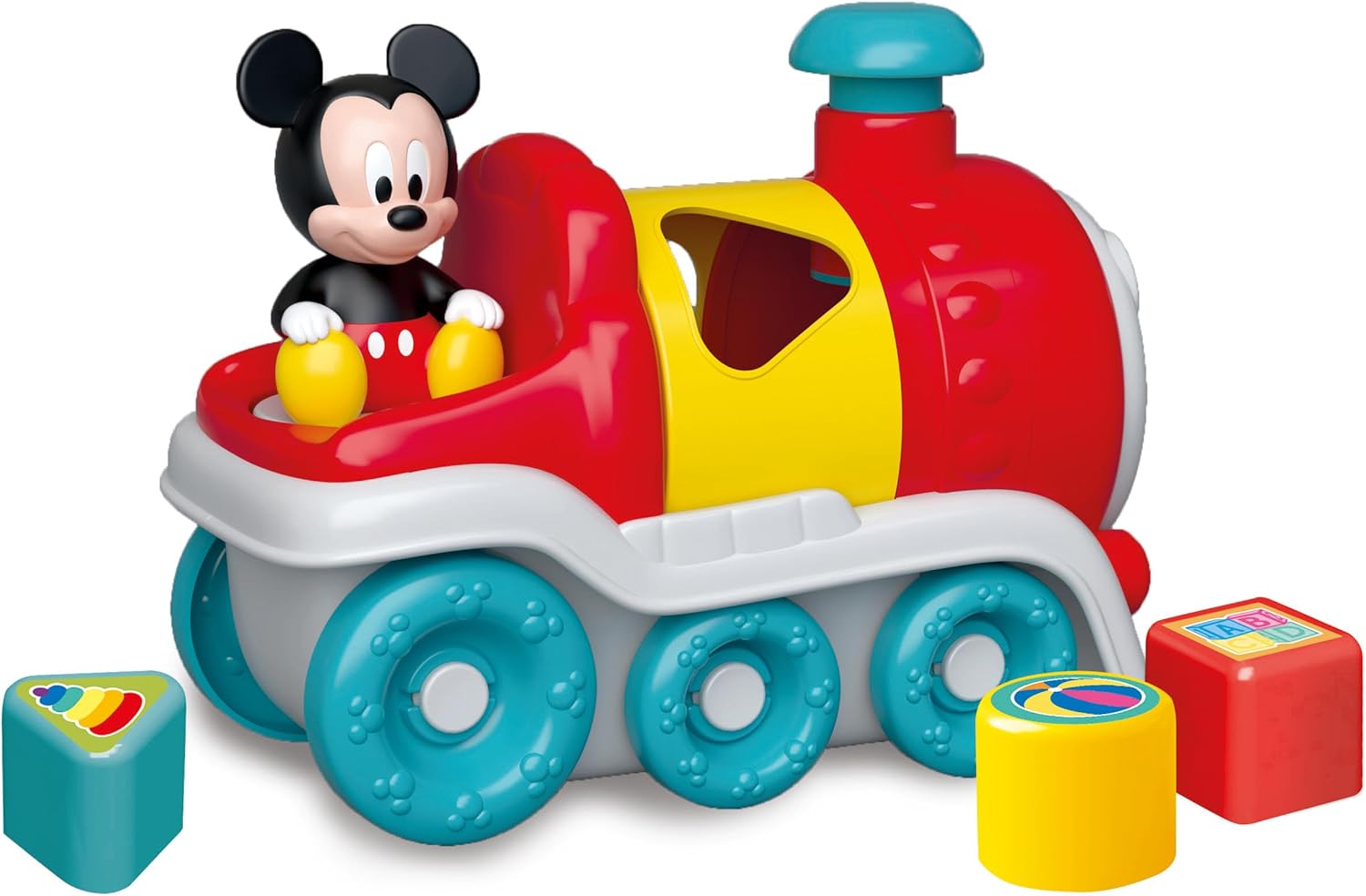 Clementoni Mickey and Friends Shape Sorter Bus 1 Pack, for 10 Months+, 17900