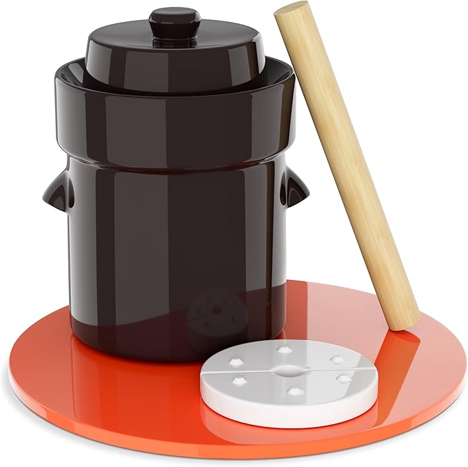 Humble House Fermentation Crock 1/2 Gallon Sauerkrock Sauerkraut Crock with Lid