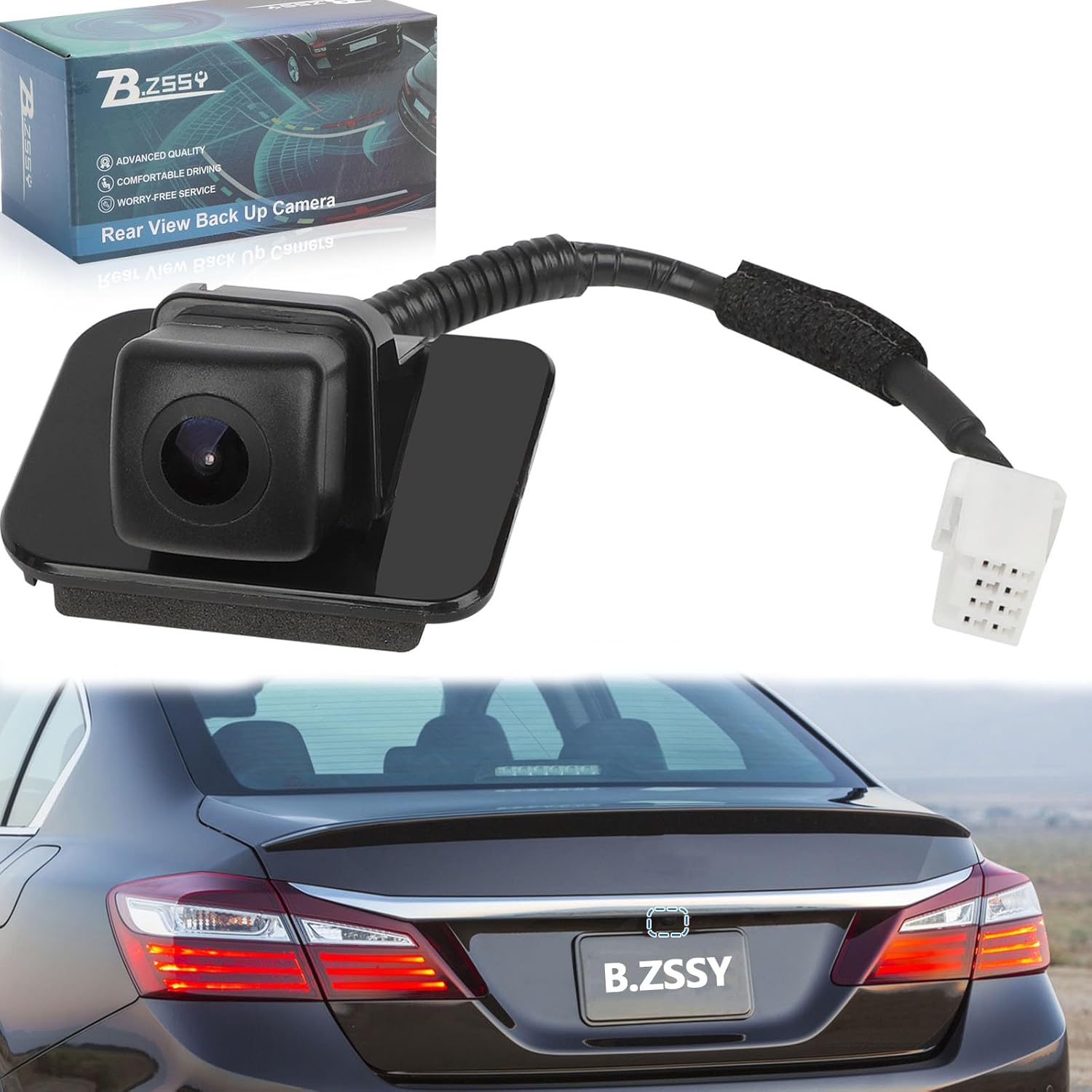 Back Up Rear View Camera Compatible with 2014-2017 Honda Accord Sedan EX-L Parking Assist Rear Camera Replace for 39530T2AA21,39530T2AA31,39530-T2A-A21
