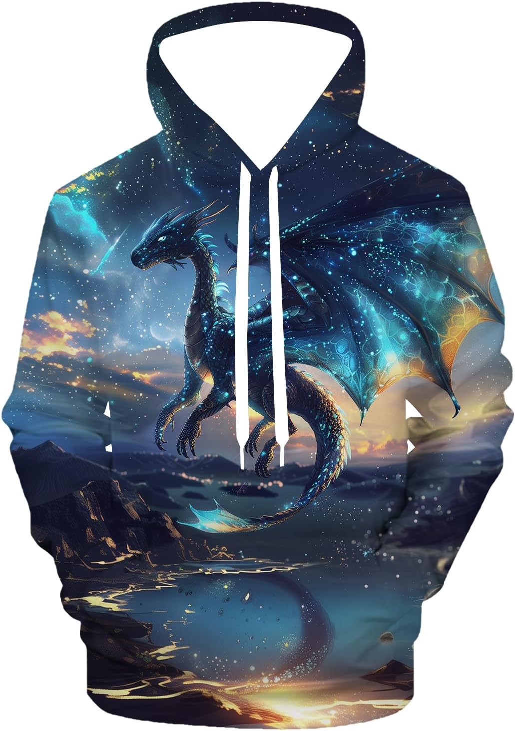 Black 80s 90s Pullover Hoodie 3D Novelty Graphic Hooded Sweatshirt Hoodies for Men Women