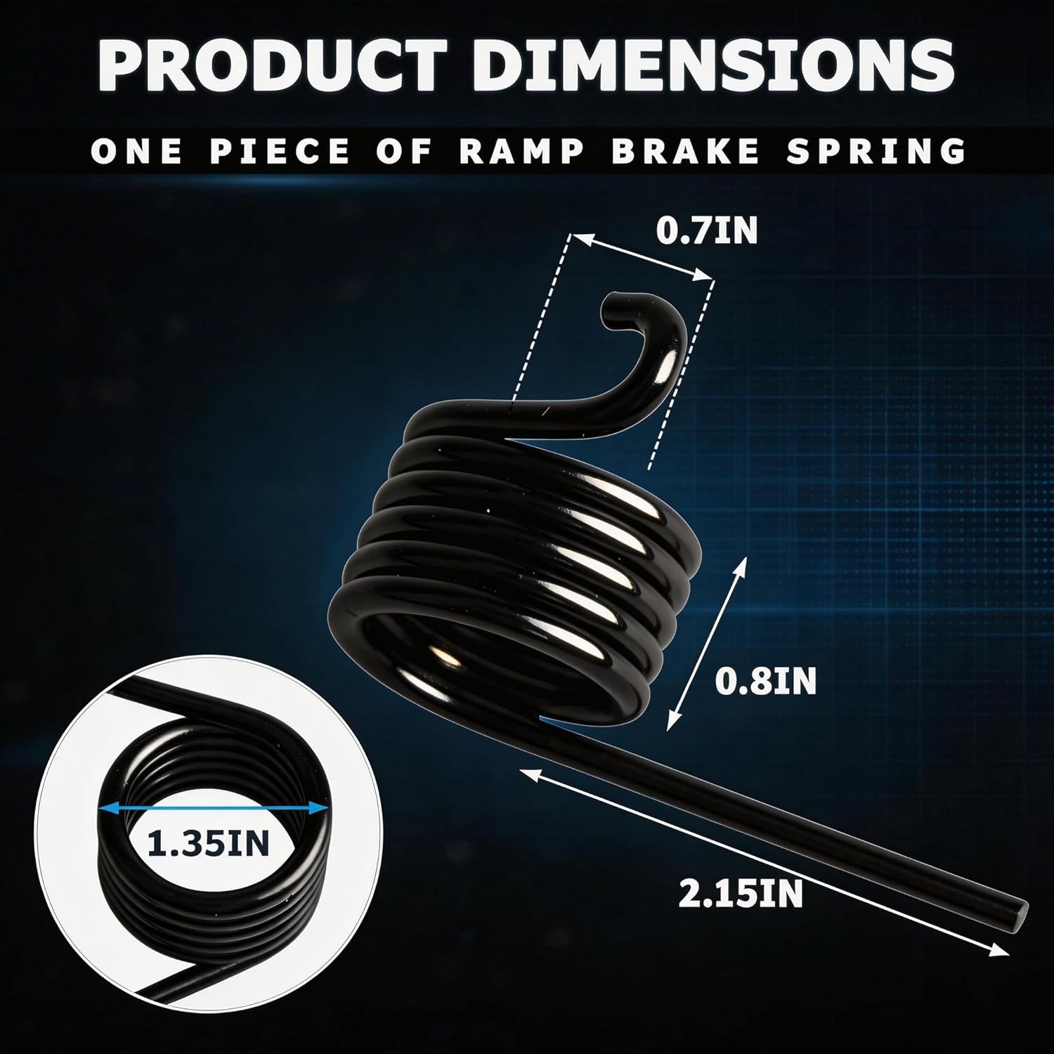Hill Brake Return Spring Fits for Yamaha G1 G2 G8 G9 G11 G14 G16 G19, G22 Glf Cart Models, Golf Cart Hill Brake Pedal Return Spring, Replacement Yamaha Golf Cart Brake Pedal Spring, 2 Pack