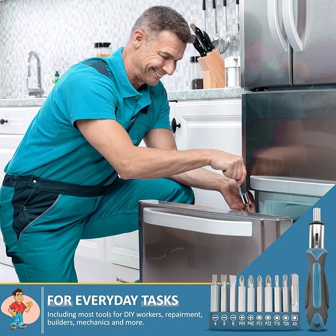 Kit de Herramientas Sundpey 148 Piezas con Estuche y Destornillador miniatura 7