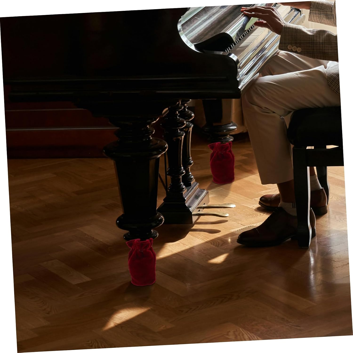 3pcs Piano Pedal Slipcover Keyboard Foot Socks Pedal Covers for Digital Piano Protector Electric Foot Sleeve