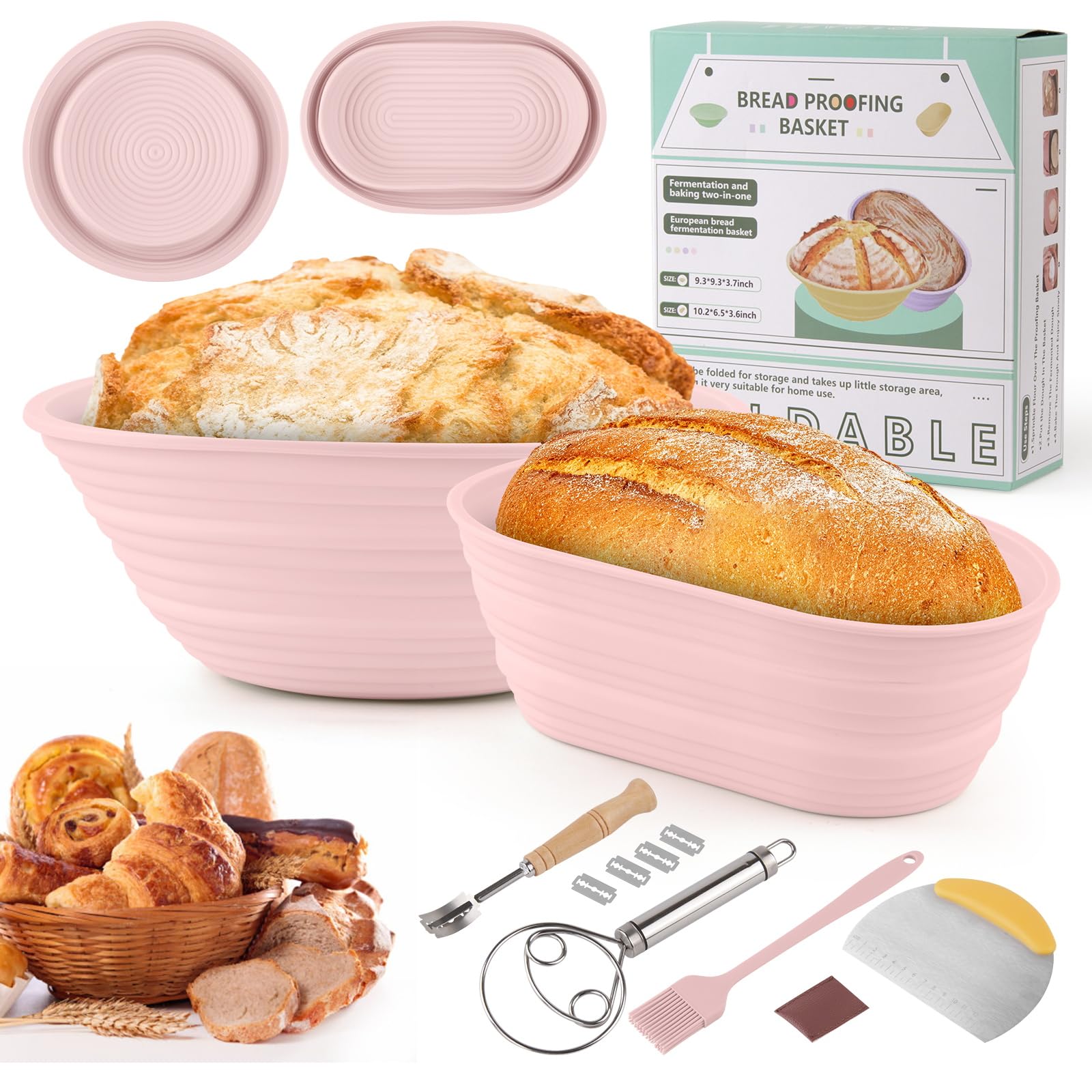 Panier De Levain,ovale Banneton à Pain, Pour Pâte à Pain, Pizza Et