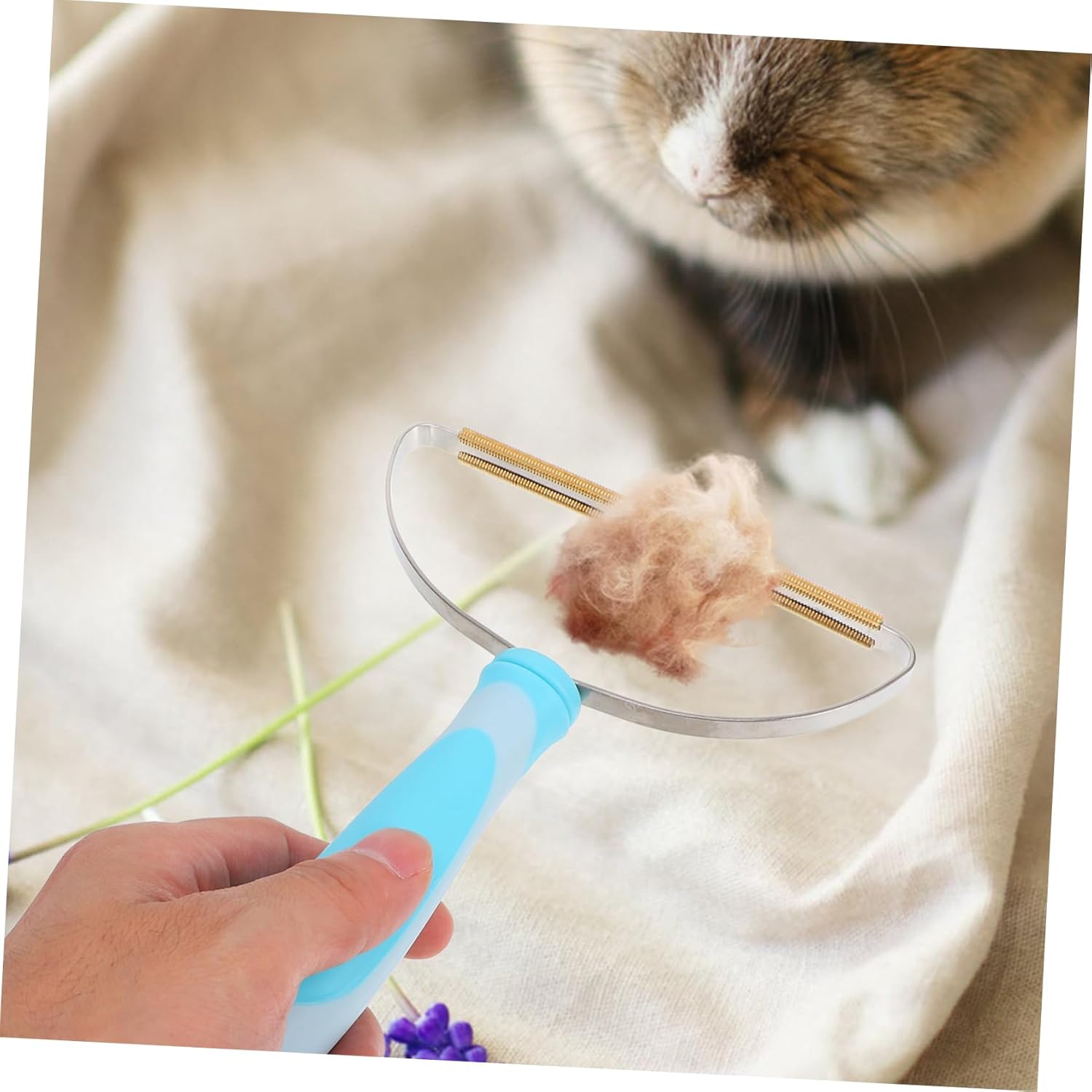 BESPORTBLE 1 Set Pet Hair Removal Pet Hair Remover for Bedding Pet Hair Carpet Rake Hair Removal Tool for Dogs Pet Grooming Tools Dogs Hair Remover Dog Hair Remover Tool Puppy Hair Comb Abs