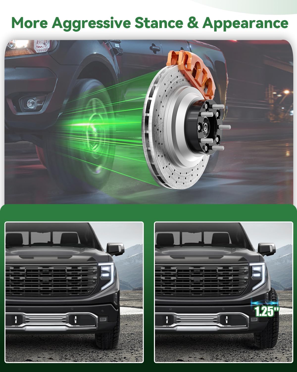 5x5 to 5x5.5 Wheel Adapters for Wrangler Commander Grand Cherokee Journey, 1.25 inch 5x127 to 5x139.7 Wheel Spacers 78.3mm Center Bore 1/2 Studs