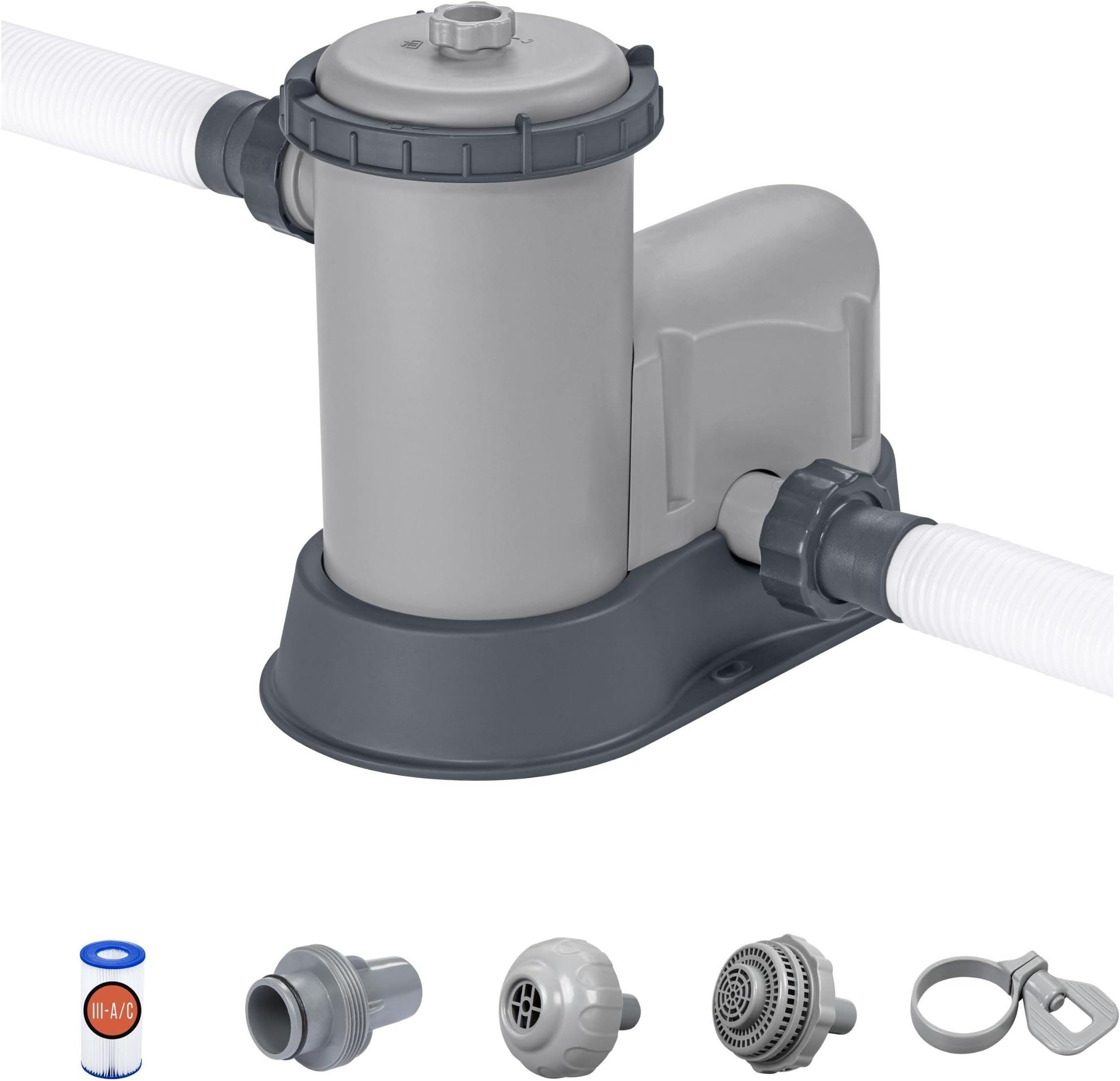 Bestway Filter Pump for Above Ground Pool, 1,500 gal Swimming Pool Filter Pump