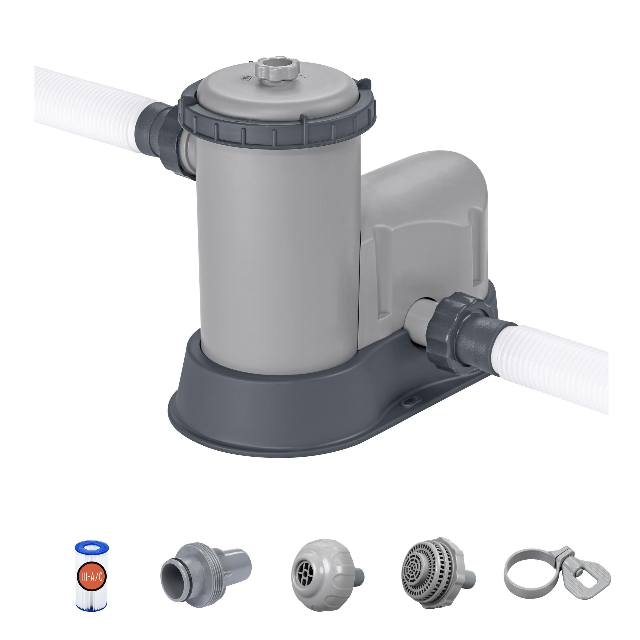 Bestway Filter Pump for Above Ground Pool, 1,500 gal Swimming Pool Filter Pump