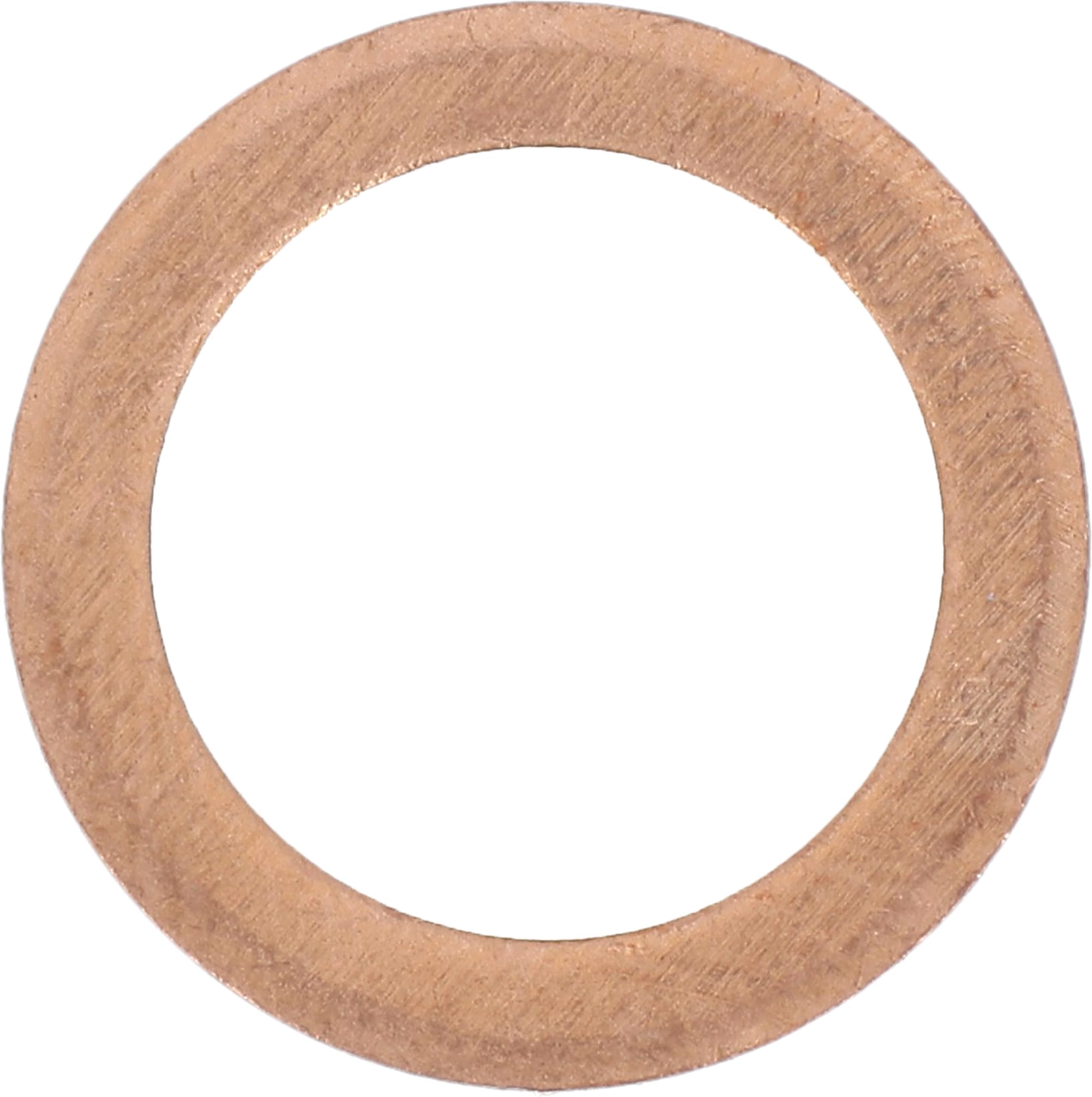 JOINT DE BOUCHON DE VIDANGE Ø 10,2 X 20,5 X 2 mm CUIVRE PLAT (ref40862) main image 0