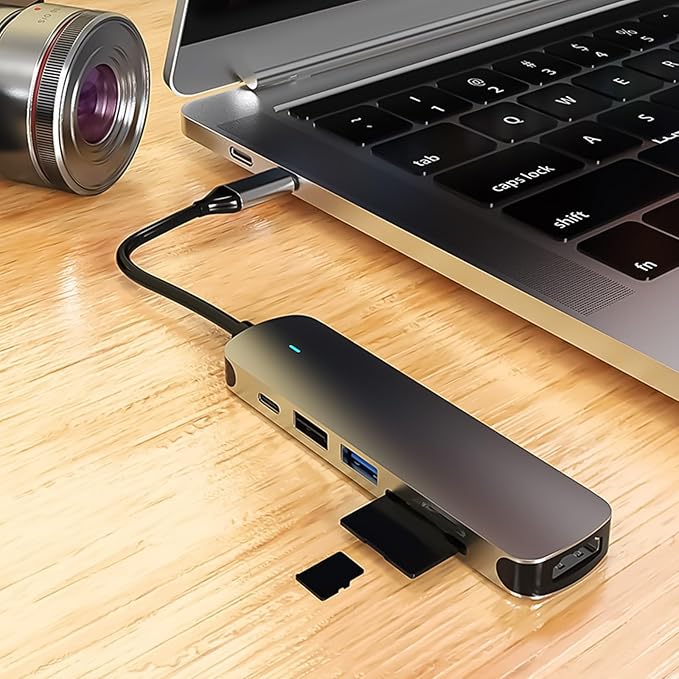 Hub USB C 4 en 1 Expansor USB 3.0 Multipuertos Divisor Adaptador miniatura 2