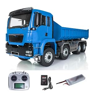TOUCAN RC HOBBY 1 14 LESU Hydraulic RC Roll On Off Dump Truck 8x8 Metal RTR Full Dumper