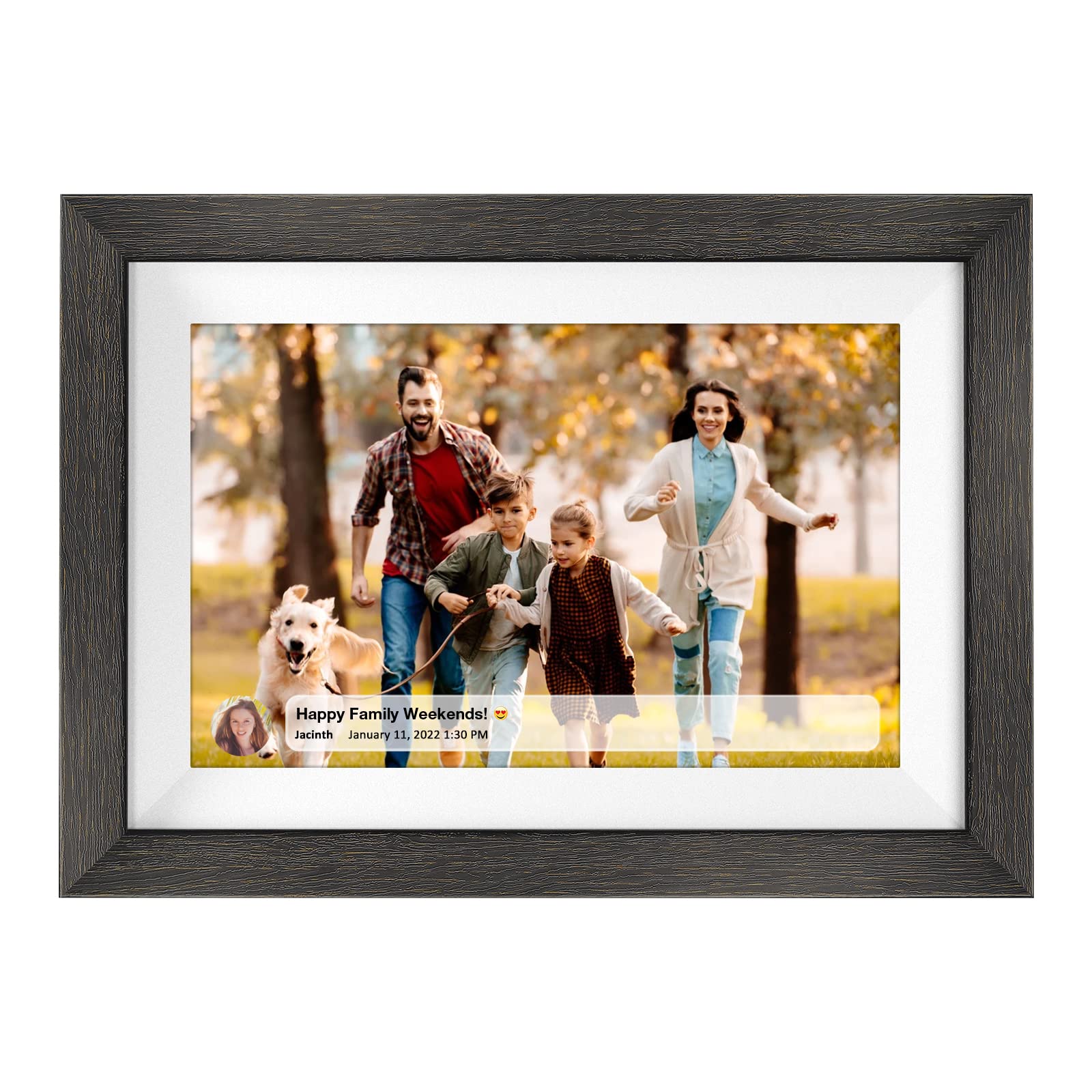 WiFi Digital Photo Frame 10.1 Inch IPS HD Cloud Smart Digital Picture Frame,16GB Storage, Wall Mountable, Auto-Rotate, iOS and Android Apps?Simple Setup to Share Photos or Video, Gifts for Loved one