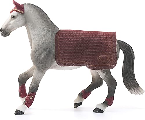 Miniatura 4 de Schleich Horse Club Trakehner - Figura de juguete de caballo de yegua, auténtico juguete de caballo de yegua con manta extraíble para niños y niñas