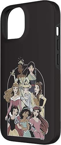 Miniatura 5 de Funda para iPhone 12 Pro Max de Disney Princesas Retratos de fondo negro