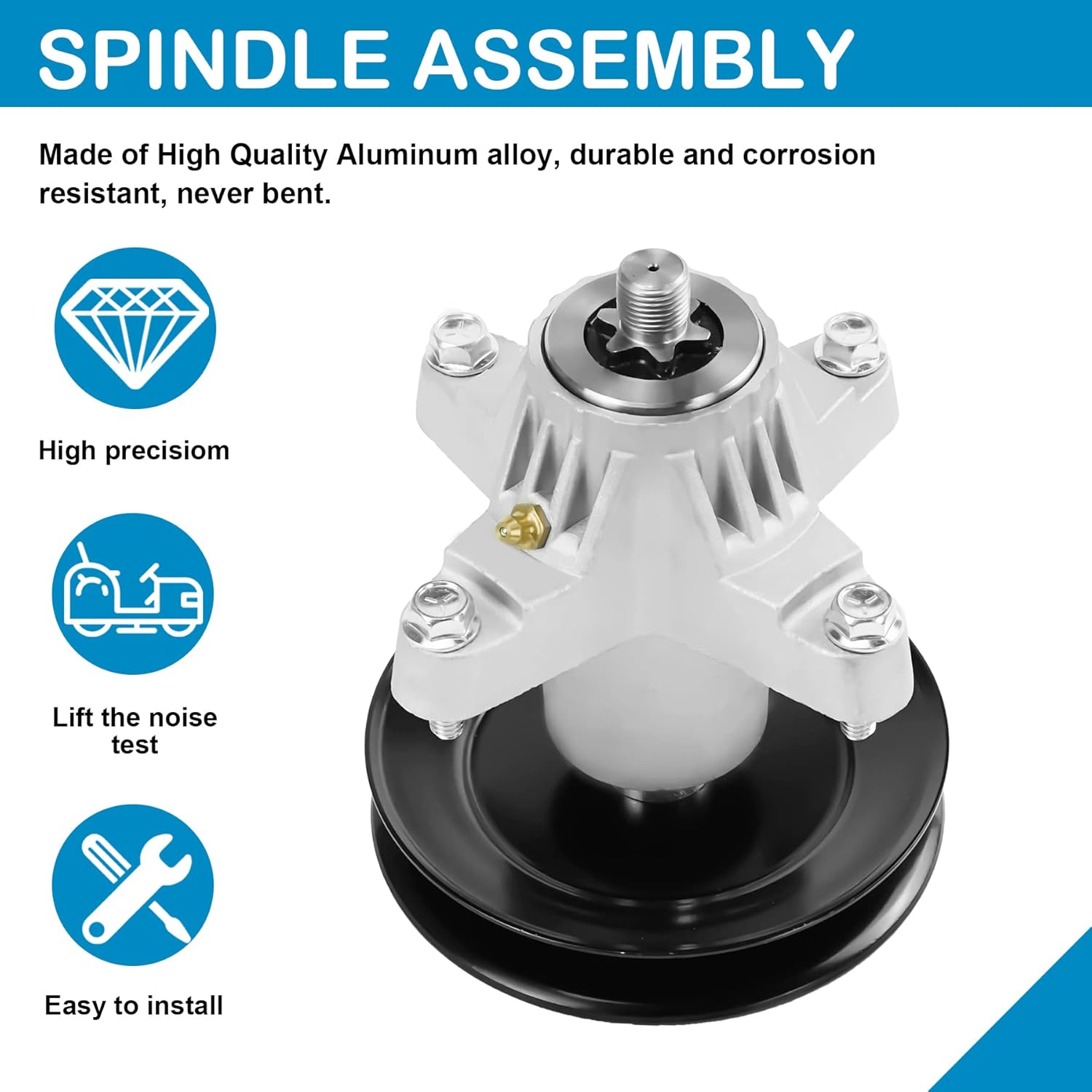 Lawn Mower Spindle Assembly for Cub Cadet MTD 618-05137,918-05137 54 inch Deck,Fits Z6600 285-157 CP-30-8023 80-11-795 RZT-L54 RZT-S54 Mustang 54 XP Z6600 LX423,3 Pack