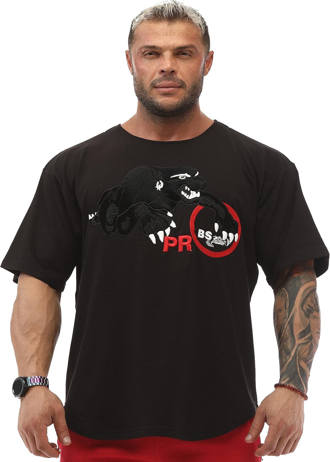 Men's Oversize Novelty Gym T-Shirt 95% Cotton Soft and Breathable T-Shirt