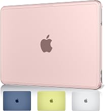 MecBevia Compatible with MacBook Neo Case 13 inch 2026 A3404 A18 Pro Chip | 3-in-1 Kit, Scratch-Resistant Neo Hard Shell Case Cover & TPU Keyboard Cover & USB-C Adapter, Matte Blush