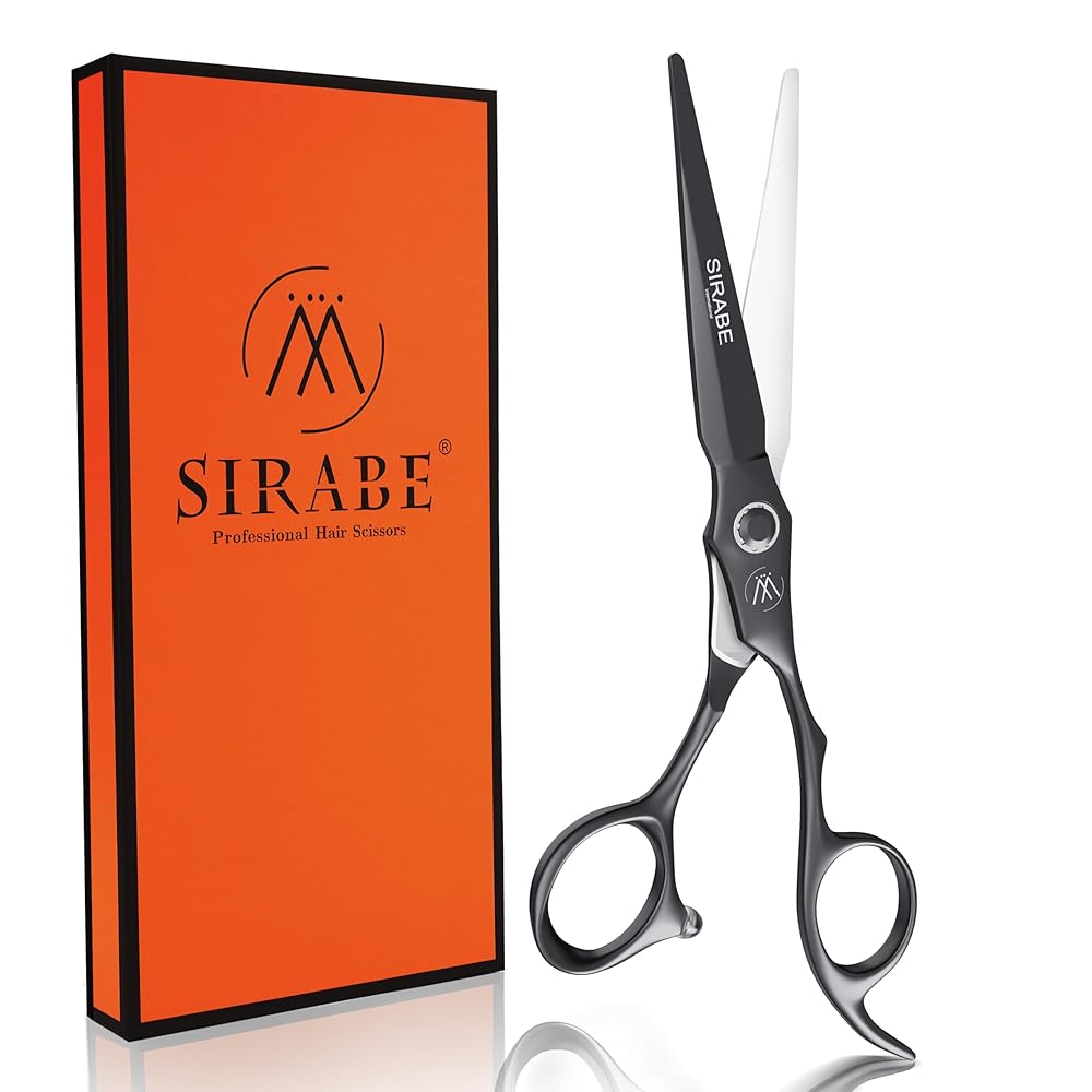 Sirabe HIGH-END Professional Hair Cutting Scissors Shears - Ultra Sharp Blades for Precise Cutting - Barber Shears Haircut Scissors 440C Stainless Steel for Salon Hairstyling & Home Hairdressing