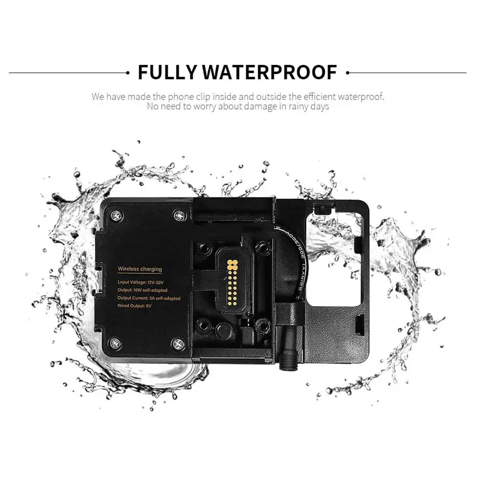 Support Telephone Velo pour BMW F850GS F 850 ​​GS Adventure 2018 – 2023 Support Téléphone Intelligent pour Moto Support Fixe Pare-Brise Navigation GPS, Telephone Moto Rotation(12mm)