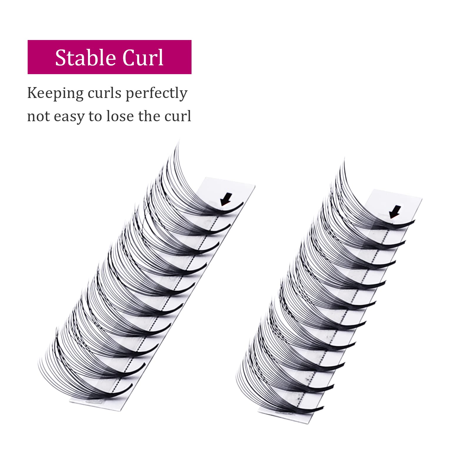 Volumen Ruso 10D 0.07mm C Curl 15mm Prefabricados Extensiones de Pestañas Volume Lashes Extension Ruso Pestañas — view 203