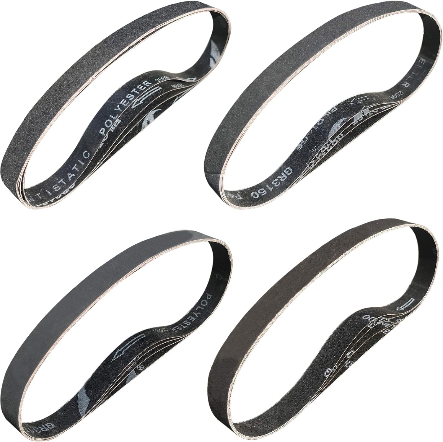 20 Pack 1 x 30 Inch Silicon Carbide Sanding Belts Set - 400 600 800 1000 Grits High Performance Knife Sharpening Sanding Paper for Metal Working and Metal Finishing