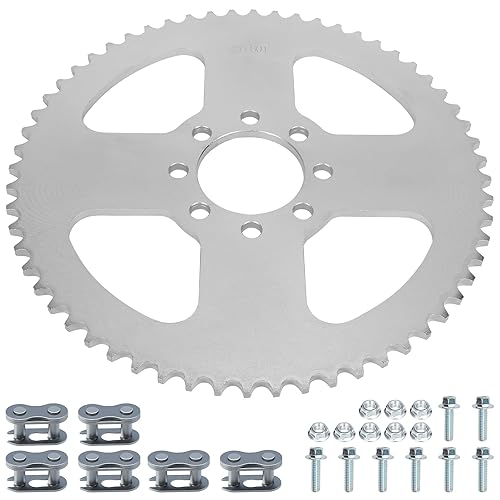 YOXUFA Go Kart Sprocket 4041420 Piñón de cadena 60T con orificio de 2-18 pulgadas, 8 agujeros para Go Kart Cart Mini Bike Powersports piezas