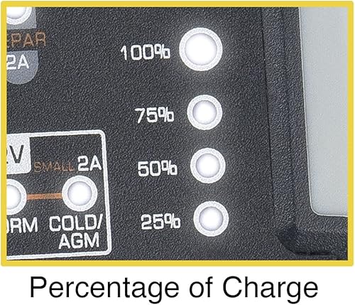 Miniatura 4 de THBM - Cargador de batería de automóvil totalmente automático de 3.5 amperios, mantenedor de cargador de batería de 6 V y 12 V, cargador de goteo de