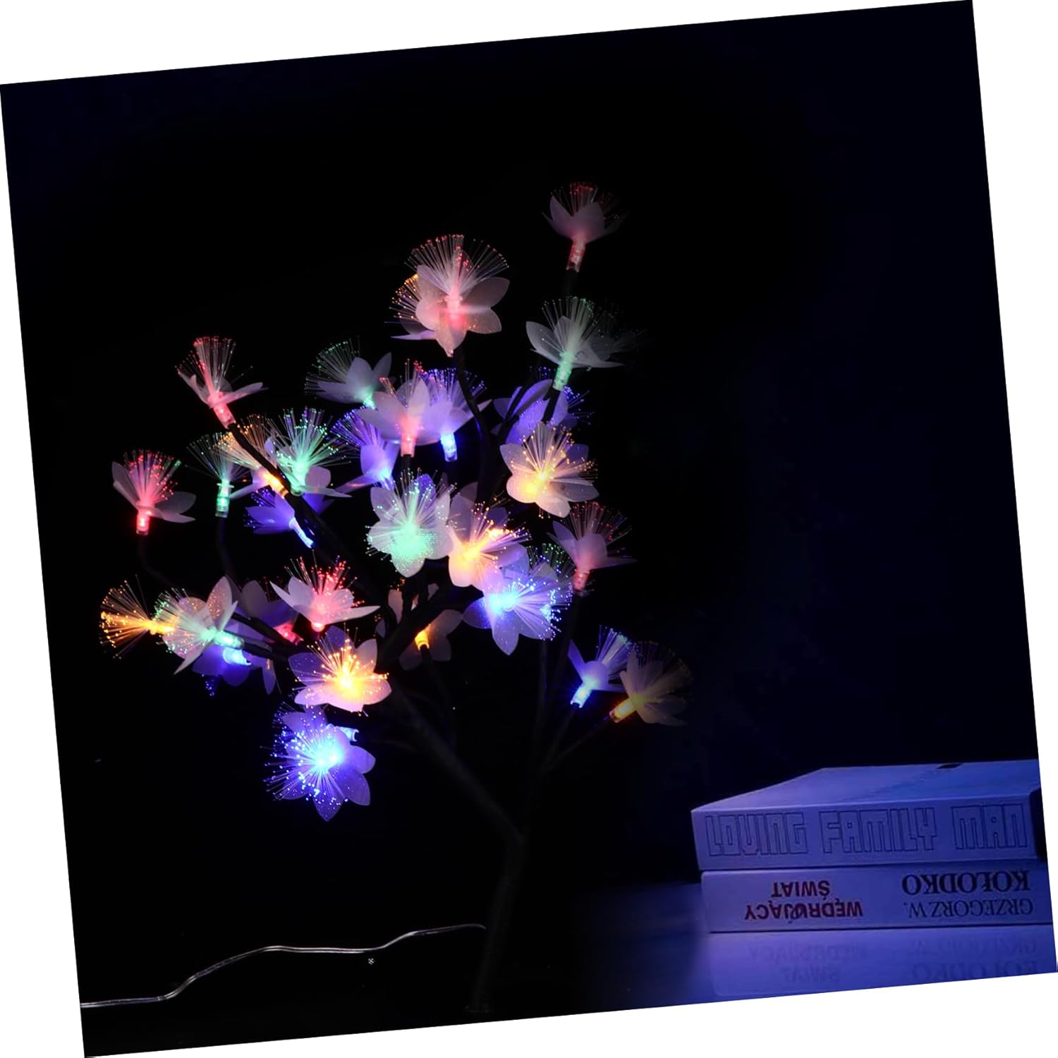 PRETYZOOM Artificial Tree Light with Color Change Function USB Powered Led Desktop Bonsai Lamp for Home Decor Party and Wedding Tabletop Decoration