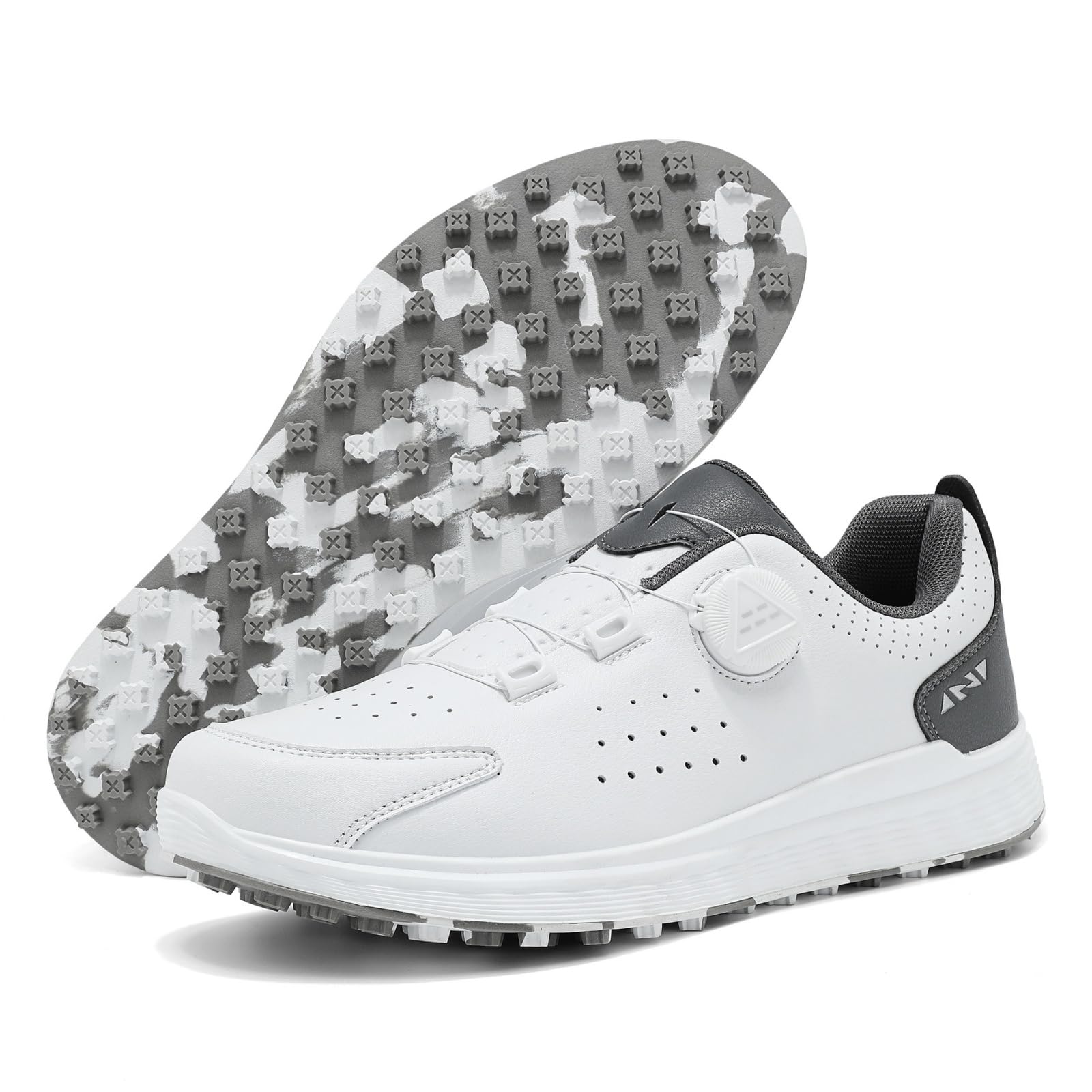 JiuQing Męskie buty golfowe bezkolcowe antypoślizgowe sportowe buty golfowe oddychające lekkie do chodzenia na świeżym powietrzu damskie