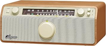 Sangean WR-12 AM/FM Analog Wooden Cabinet Receiver Walnut