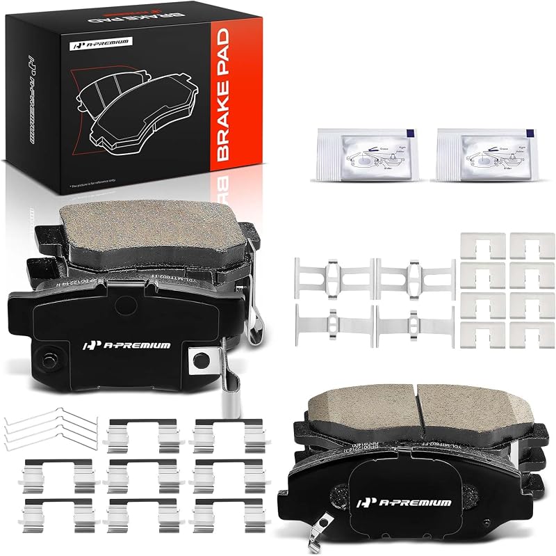 Pastilhas de Freio Traseiras Cerâmicas A-Premium para Acura ILX e Honda Accord/Civic – Kit com 8 unidades