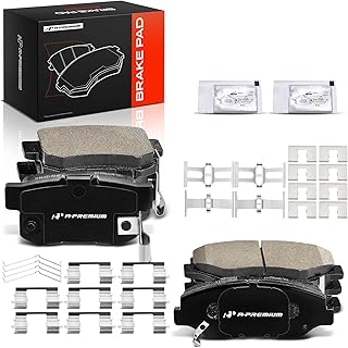 A-Premium Front and Rear Ceramic Brake Pads Compatible with Honda & Acura