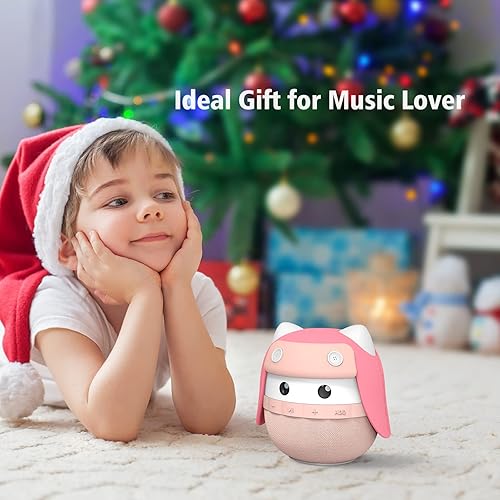Miniatura 5 de Altavoz Bluetooth portátil para niños Asimom Rhyme, emparejamiento estéreo inalámbrico, tiempo de reproducción de 15 horas, lindo altavoz