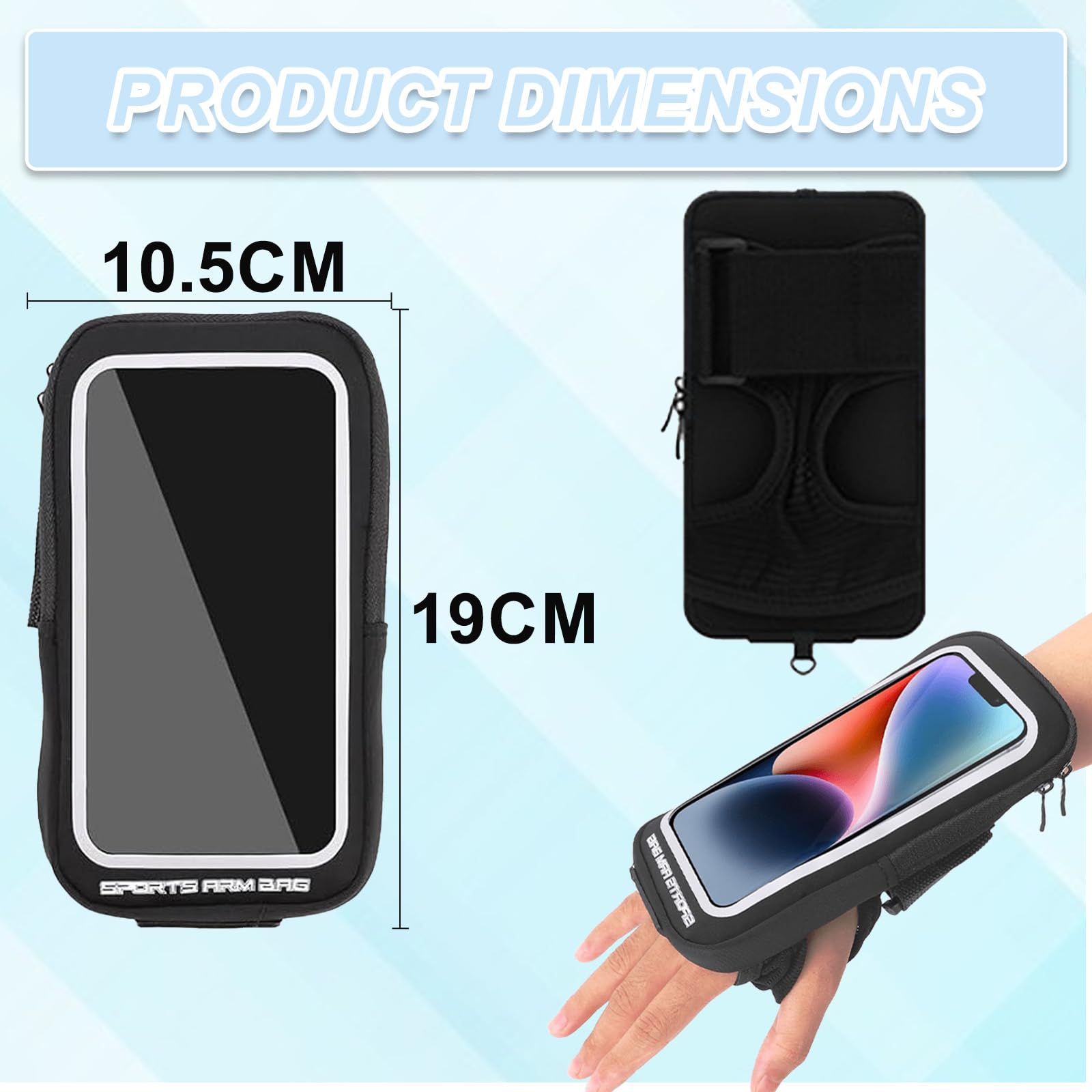 Image secondaire de Brassard de Running HAOXYO pour Téléphone Portable - Ajustable et Étanche