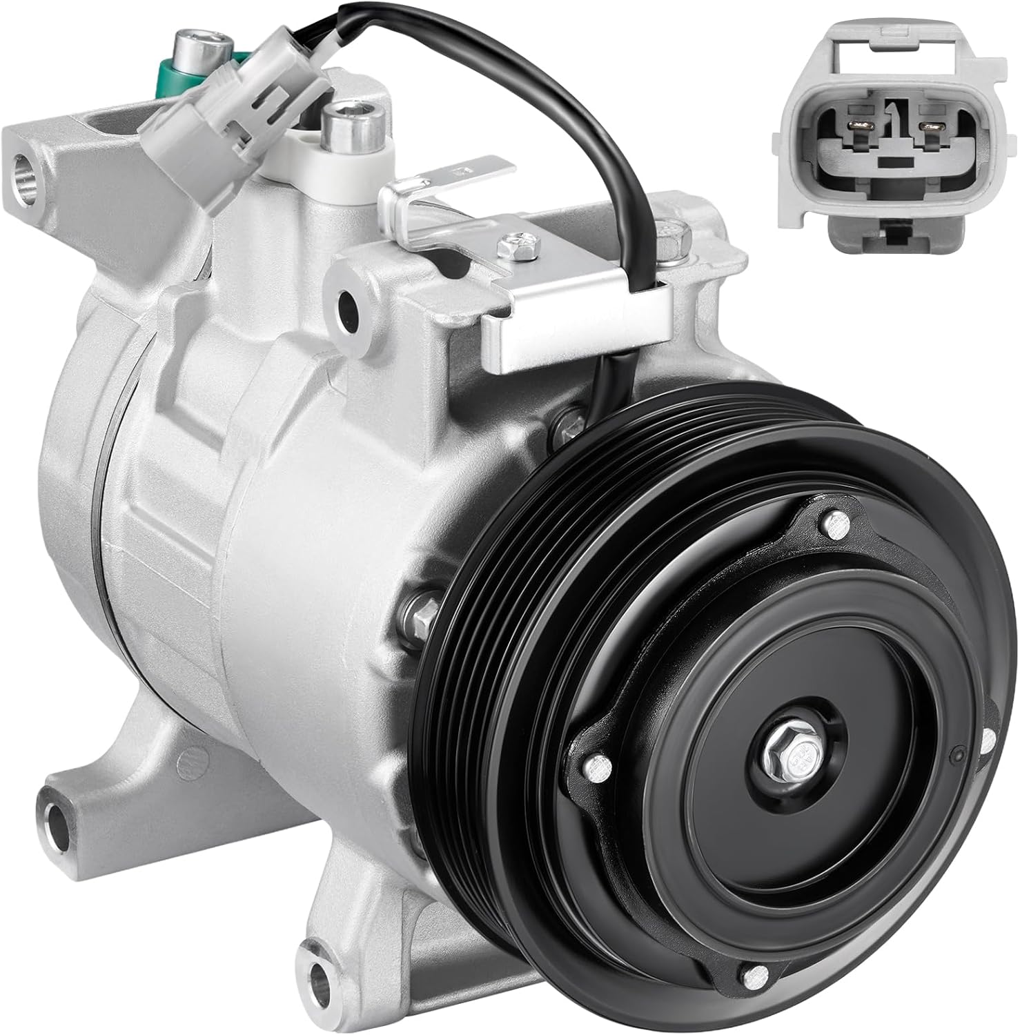 BDFHYK 198334 Air Conditioning A/C Compressor with Clutch Compatible with Ram 1500 Classic V6 3.6L 2019-2023, Ram 1500 V6 3.6L 2014-2022