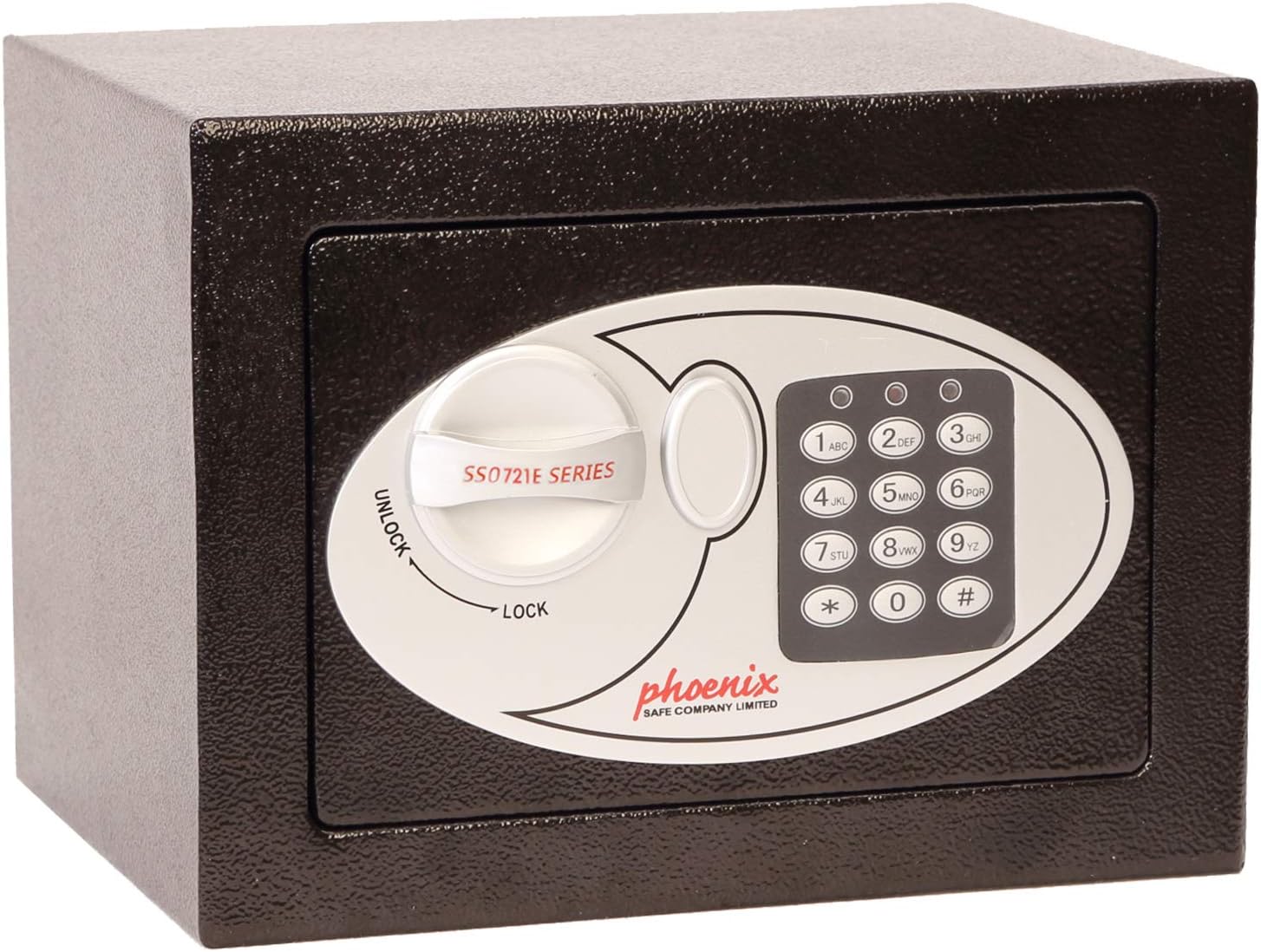 Phoenix Safe Compact Home Office SS0721E Security Safe with Electronic Lock, Steel, Black