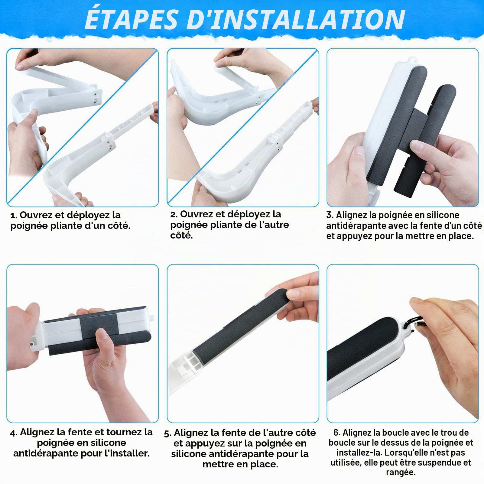 Outil de Levage de Matelas au Design Ergonomique – Lève-Matelas Pliable pour Changer Les draps | Aide Facile à Faire du lit pour Les Personnes âgées, poignée arrière pour soulever Les