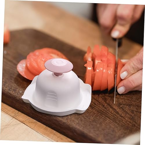 Miniatura 8 de DOITOOL Soporte para cebolla, 2 unidades, soporte de seguridad alimentaria, cortador de alimentos, protector de mano, protectores de dedos