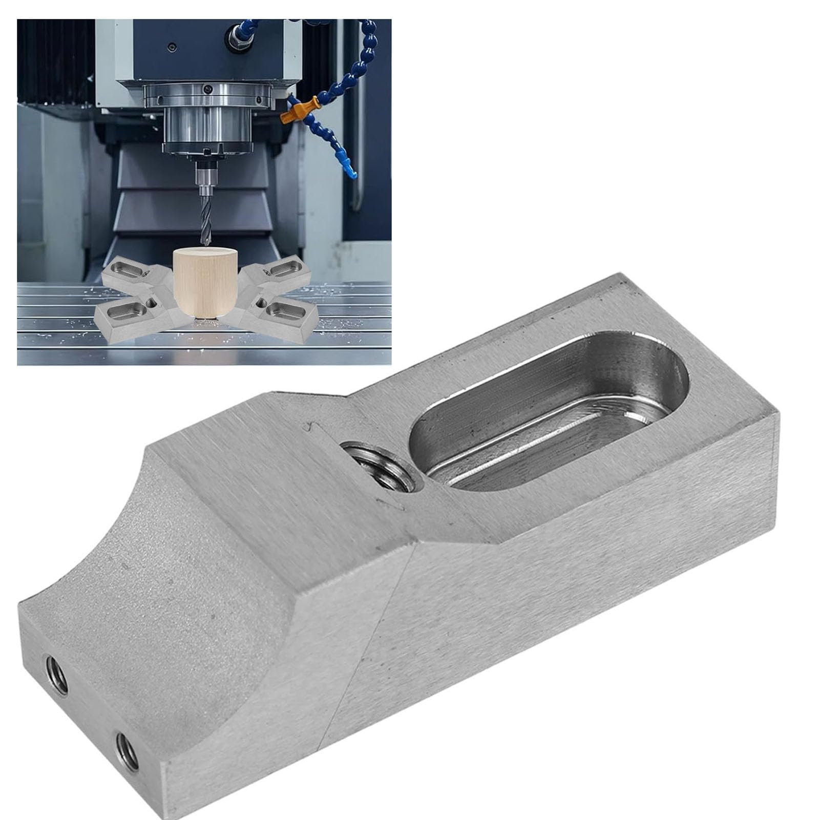 Tosuny 2 Stück M6 CNC Seiten Spannzange 60kN für Fräsmaschine
