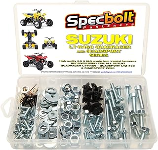 120pc Specbolt Suzuki LT-R450 LTZ400 Z250 ATV Quad Bolt Kit for Maintenance & Restoration OEM Spec Fasteners